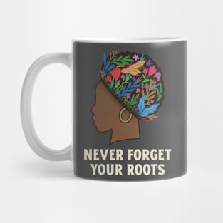 Never Forget Your Roots Black Culture Mug